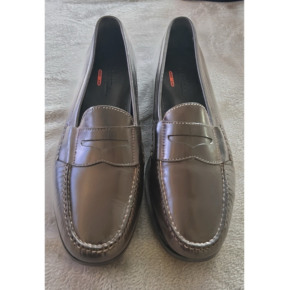 Cole Haan Mens 11.5 M Brown Leather Penny Loafers NikeAir C08914 Dress Shoes